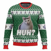 Unisex Christmas Sweater Fun Cat Motif Warm Knit 0